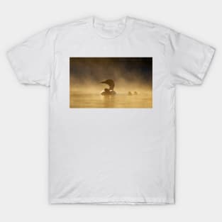 Loons in the mist - Common Loon T-Shirt